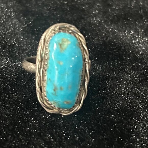 Jewelry - Vintage Sterling Silver and Turquoise Ring